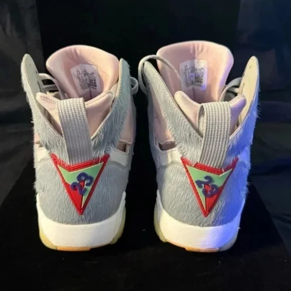 Nike Air Jordan 7 Retro SE "Hare" Bugs Bunny Shoes CT8528-002 Men's Size 8.5 - Picture 7 of 14